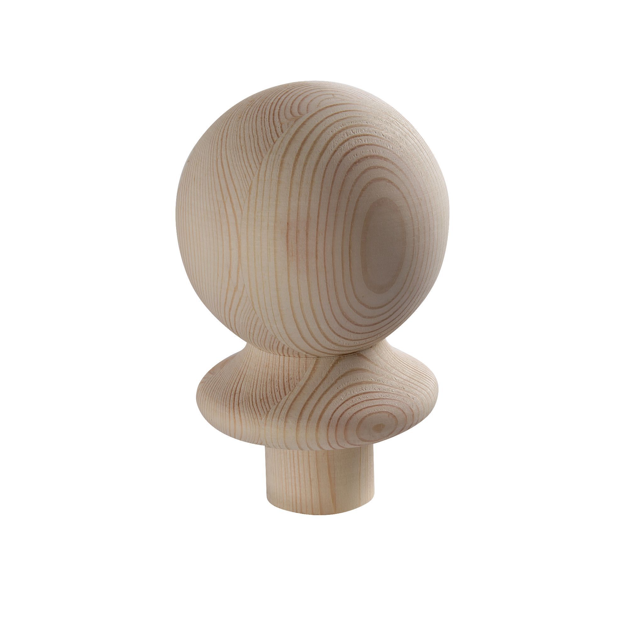 B & Q Half square Pine Newel cap Newel caps £7.00 DIY Compare