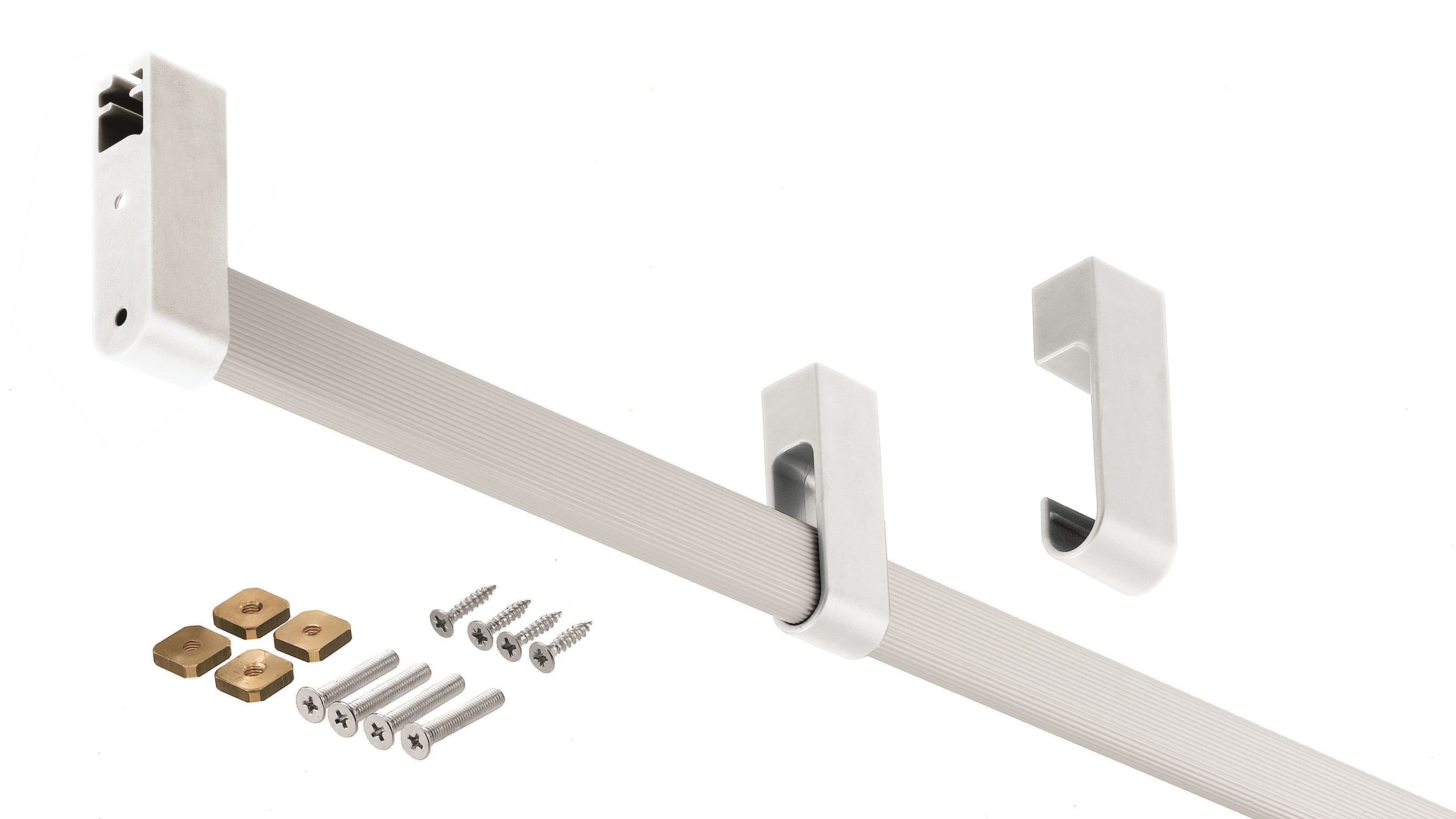 Form Darwin Silver effect Hanging rail (L)460mm (H)40mm