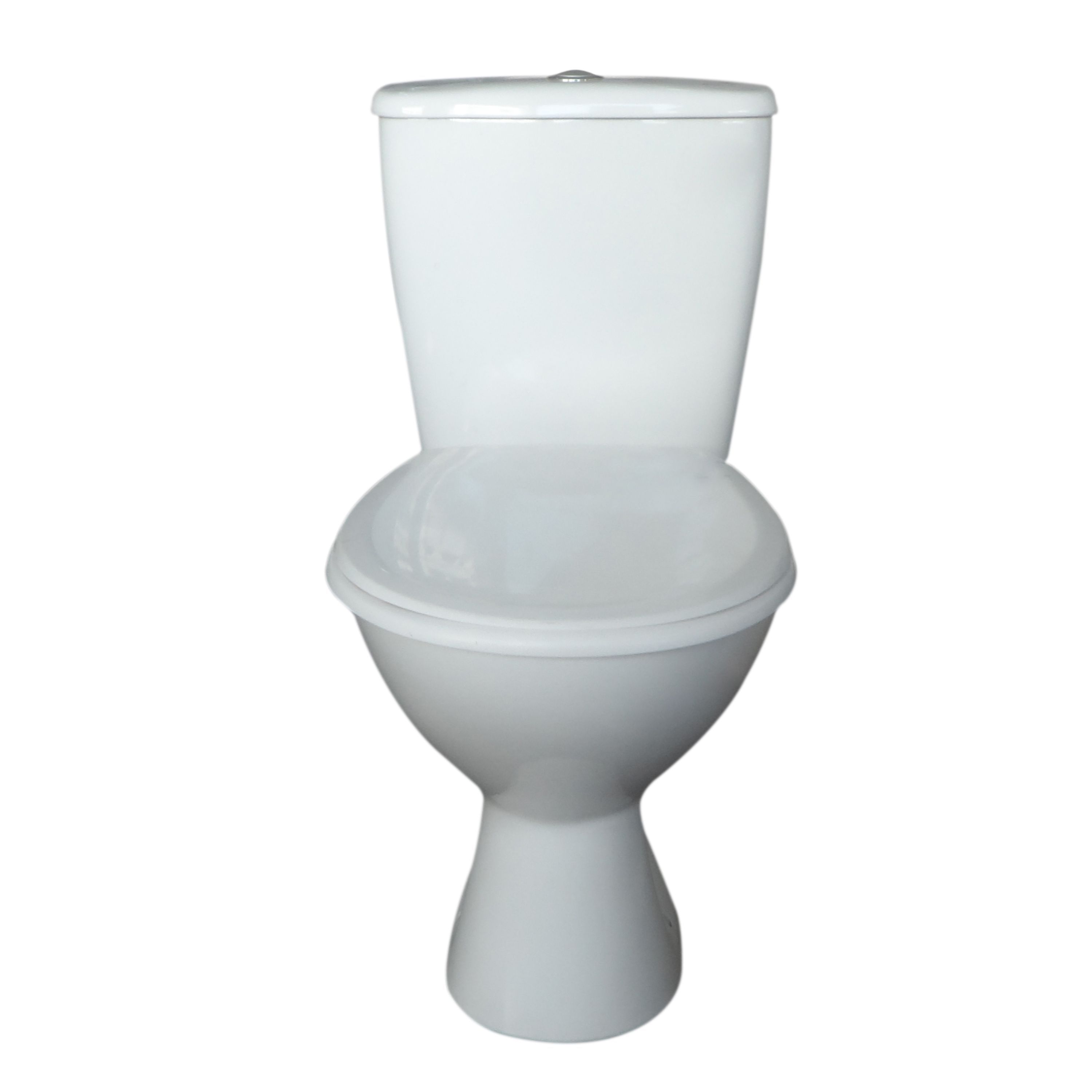 Plumbsure Bodmin White Close-coupled Toilet with Standard close seat