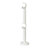 GoodHome Anafi Matt White Metal Long double Curtain pole bracket (Dia)19mm