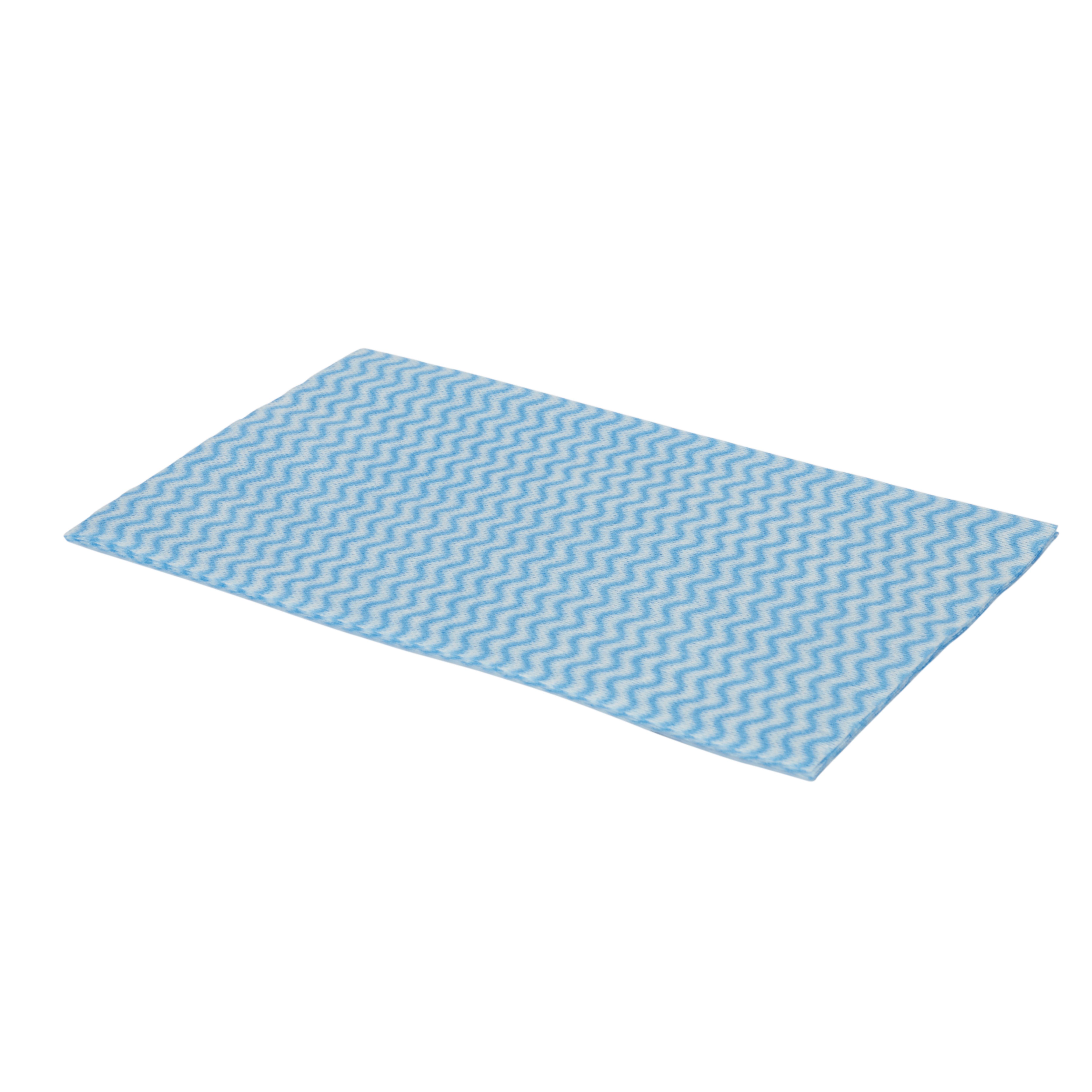 Blue Polyethylene terephthalate (PET) & viscose All purpose cloth, Pack of 5