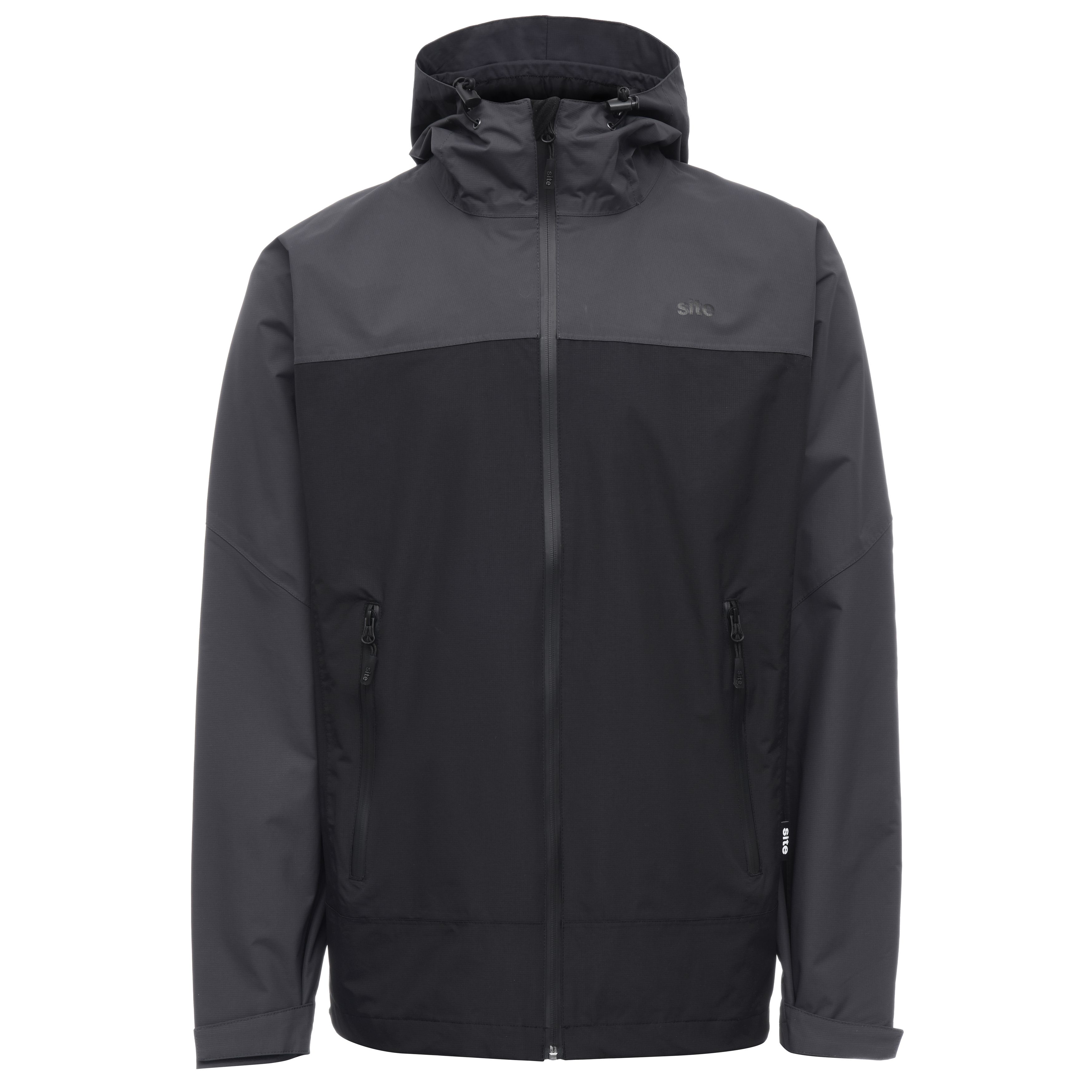 Site Black & Grey Waterproof Jacket Medium