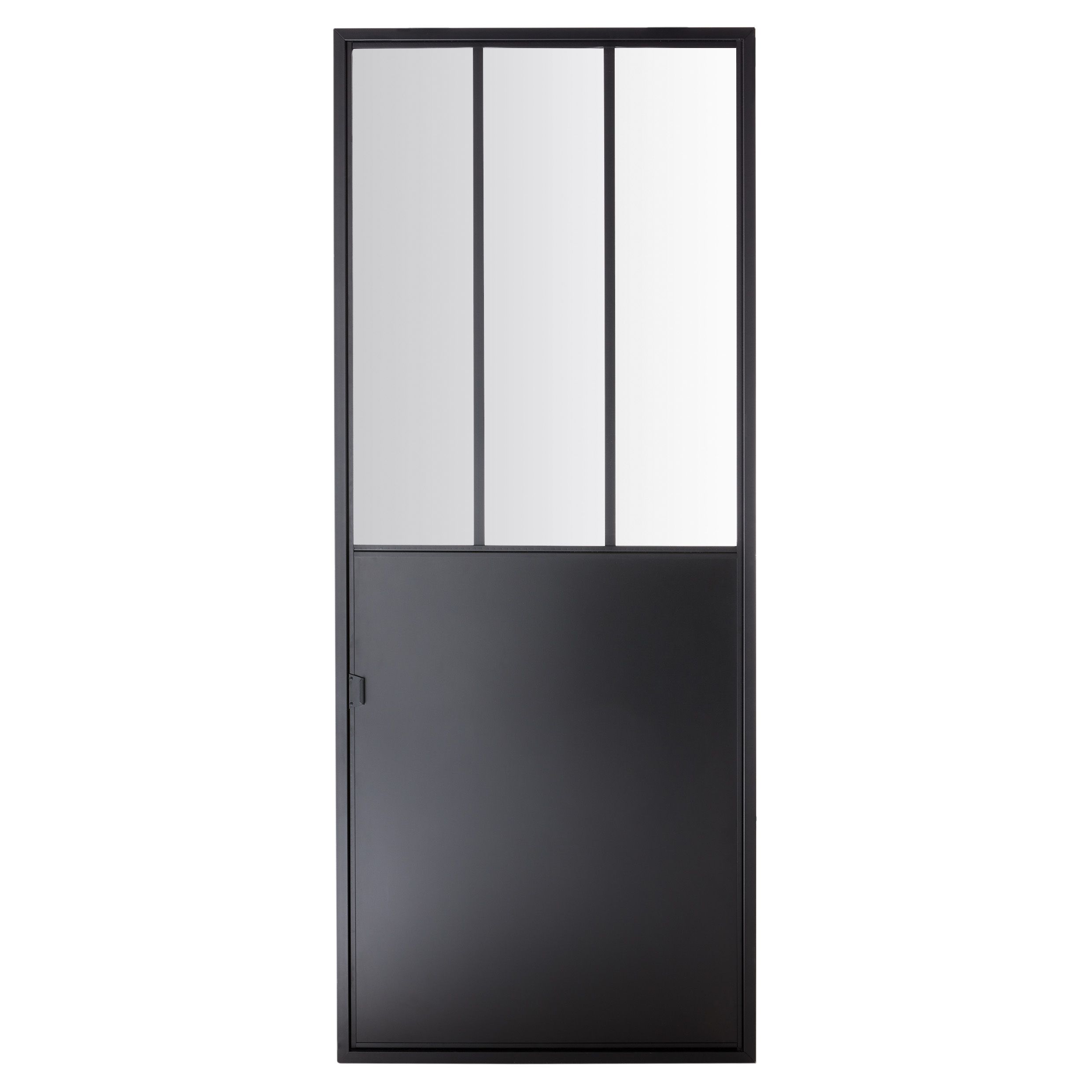 2 panel Glazed Industrial Sliding Door, (H)2040mm (W)830mm