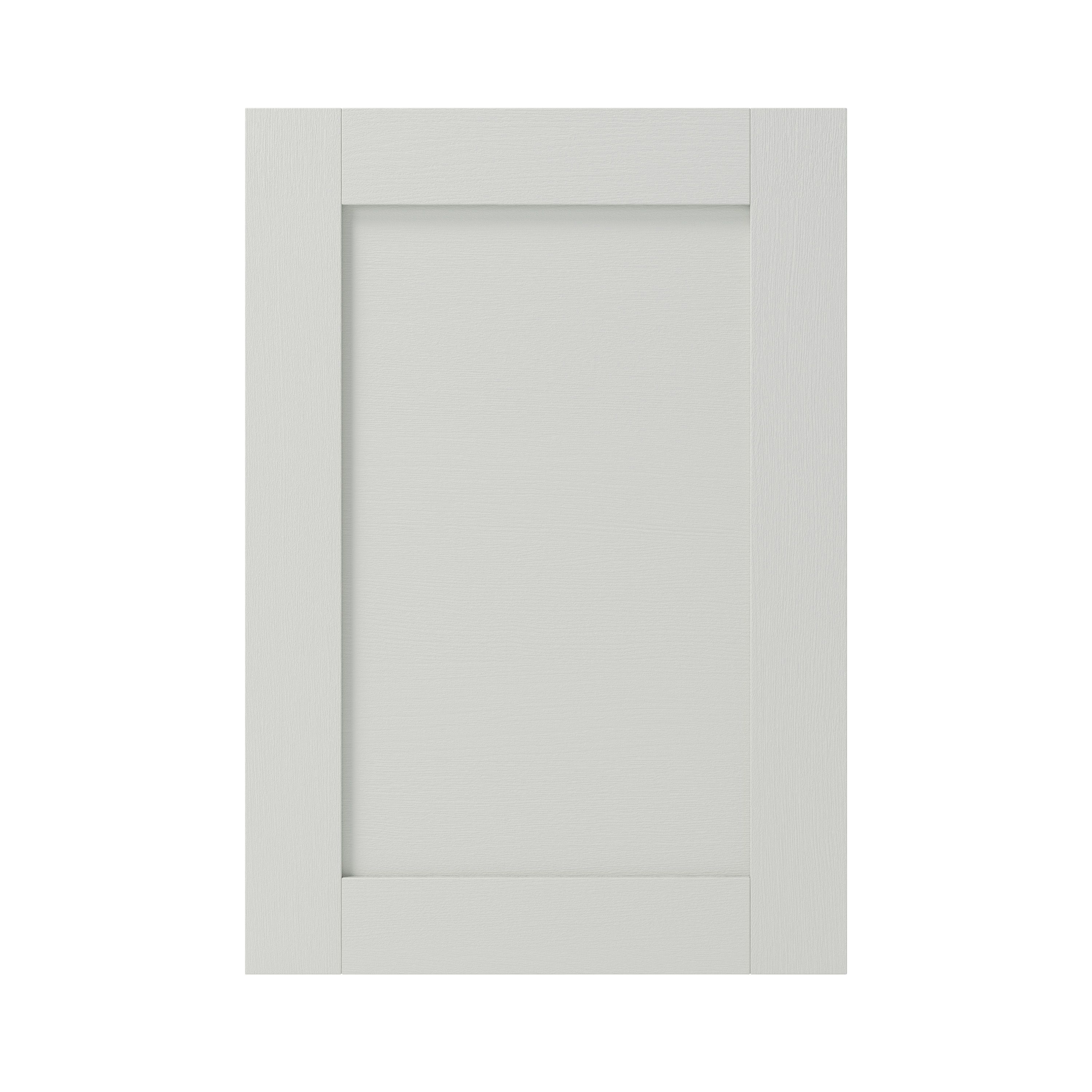 GoodHome Alpinia Matt ivory wood effect Shaker Highline Cabinet door (W)500mm (H)715mm (T)18mm
