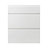 GoodHome Garcinia Gloss white integrated handle Drawer front (W)600mm, Pack of 3