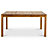 GoodHome Denia Natural Wooden 6 seater Table