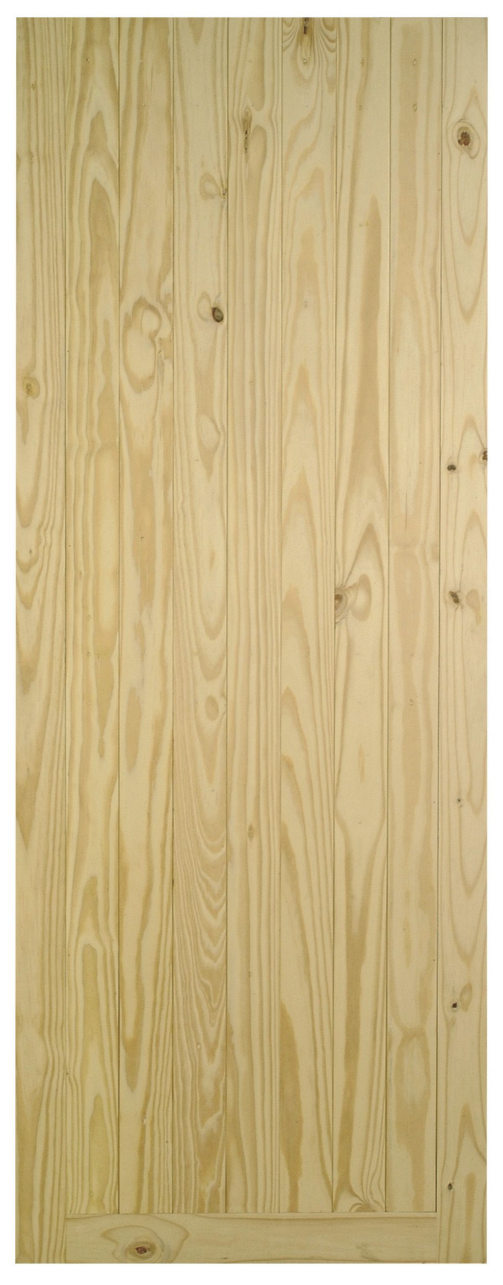 B&Q Knotty pine Left & RHed Front door, (H)1981mm (W)838mm