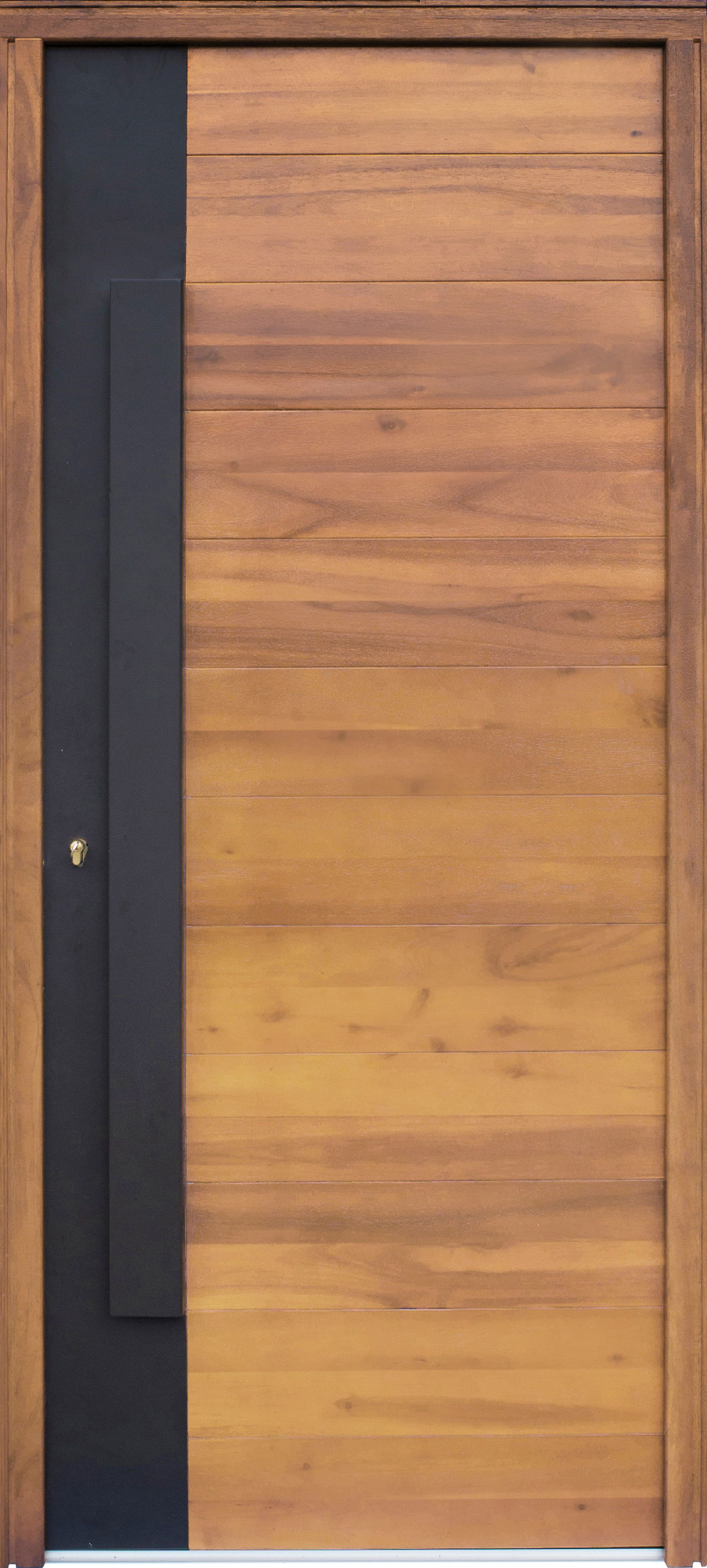 Flocked Meranti RHed Front Door, (H)2180mm (W)976mm