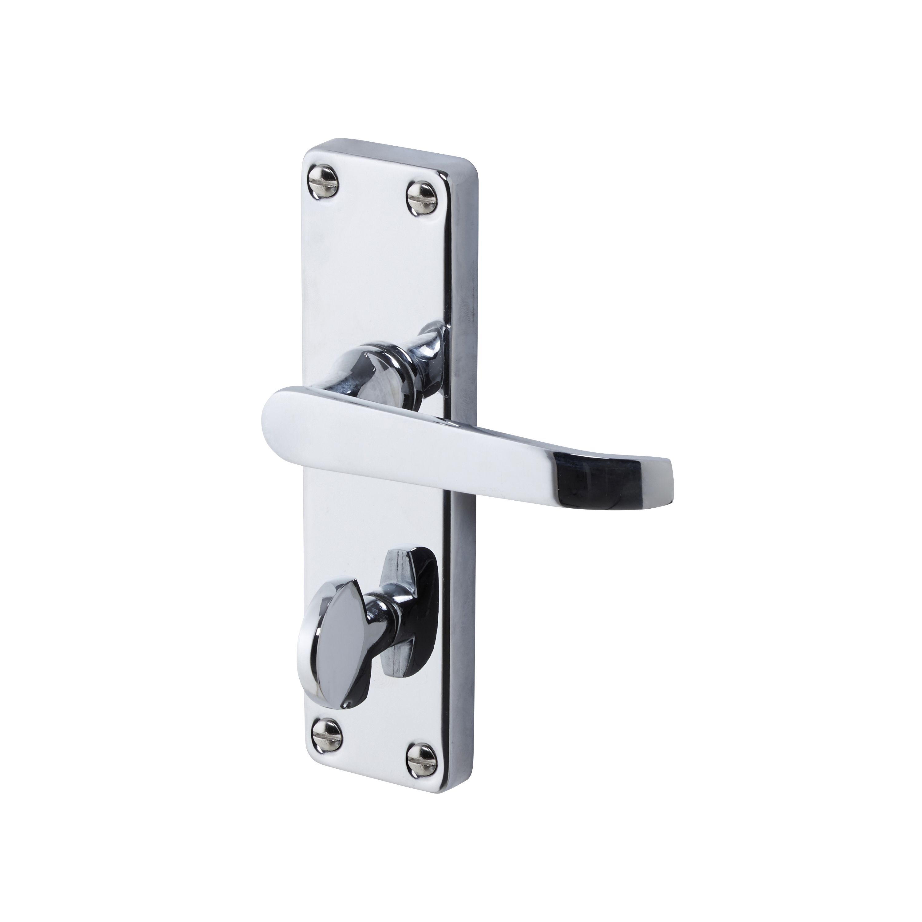 Colours Arsk Chrome effect Steel Door handle (L)101mm