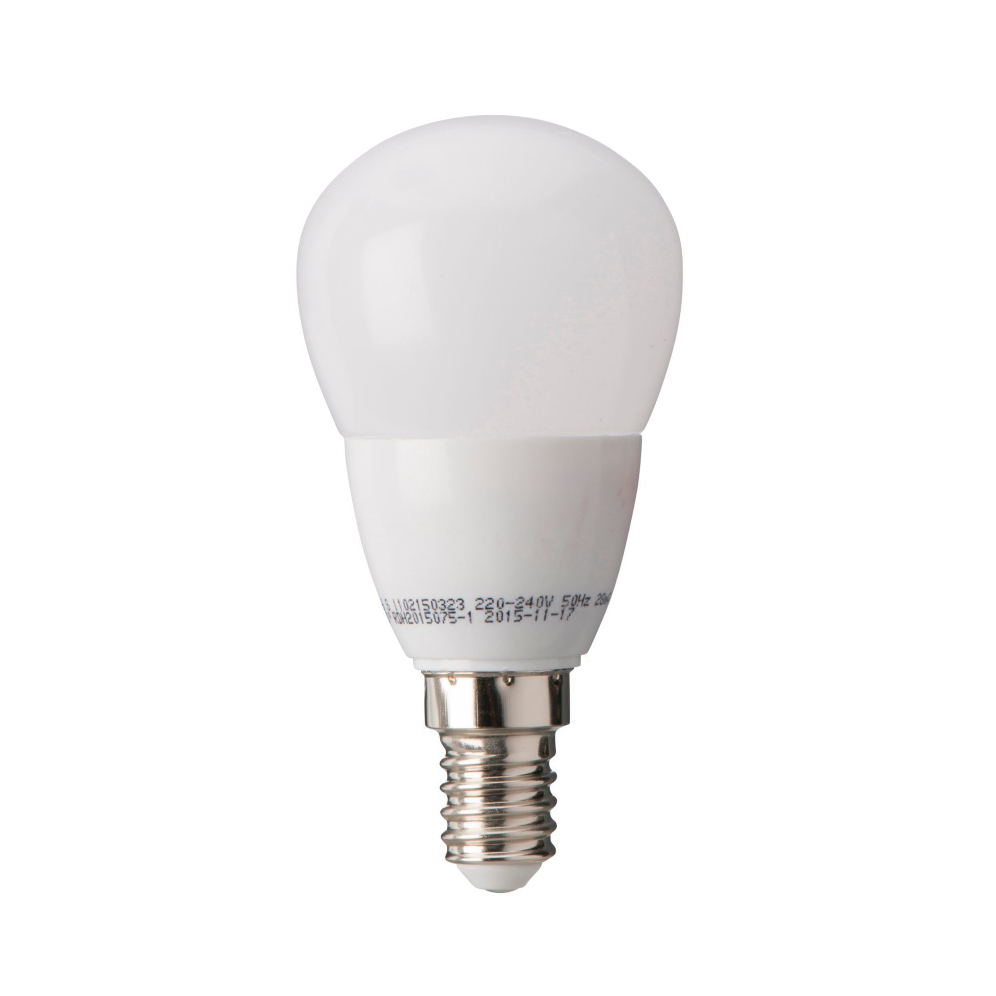Diall E14 3.2W 250lm Mini globe LED Light bulb, Pack of 3