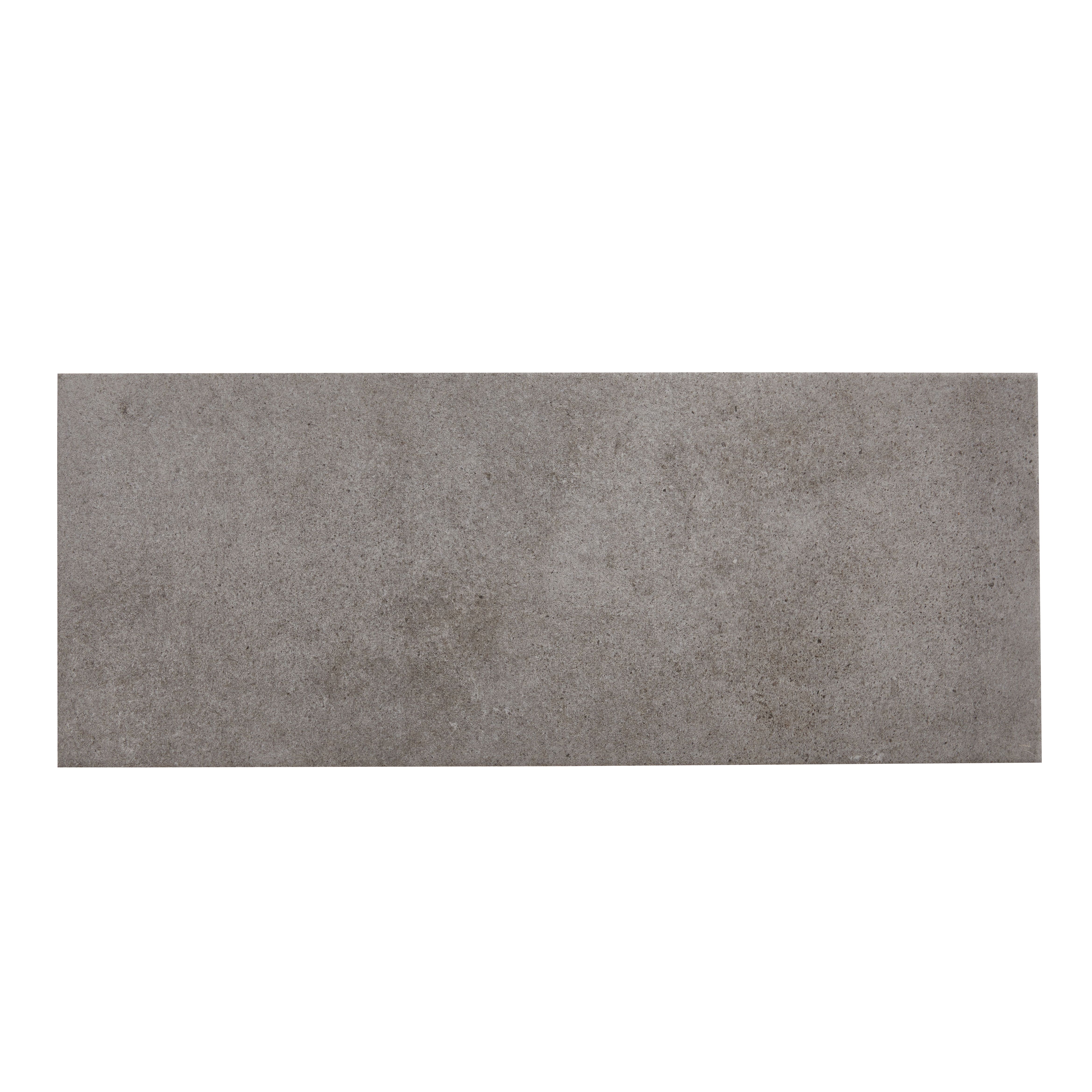 Konkrete Grey Plain Ceramic Wall tile, 1, Sample