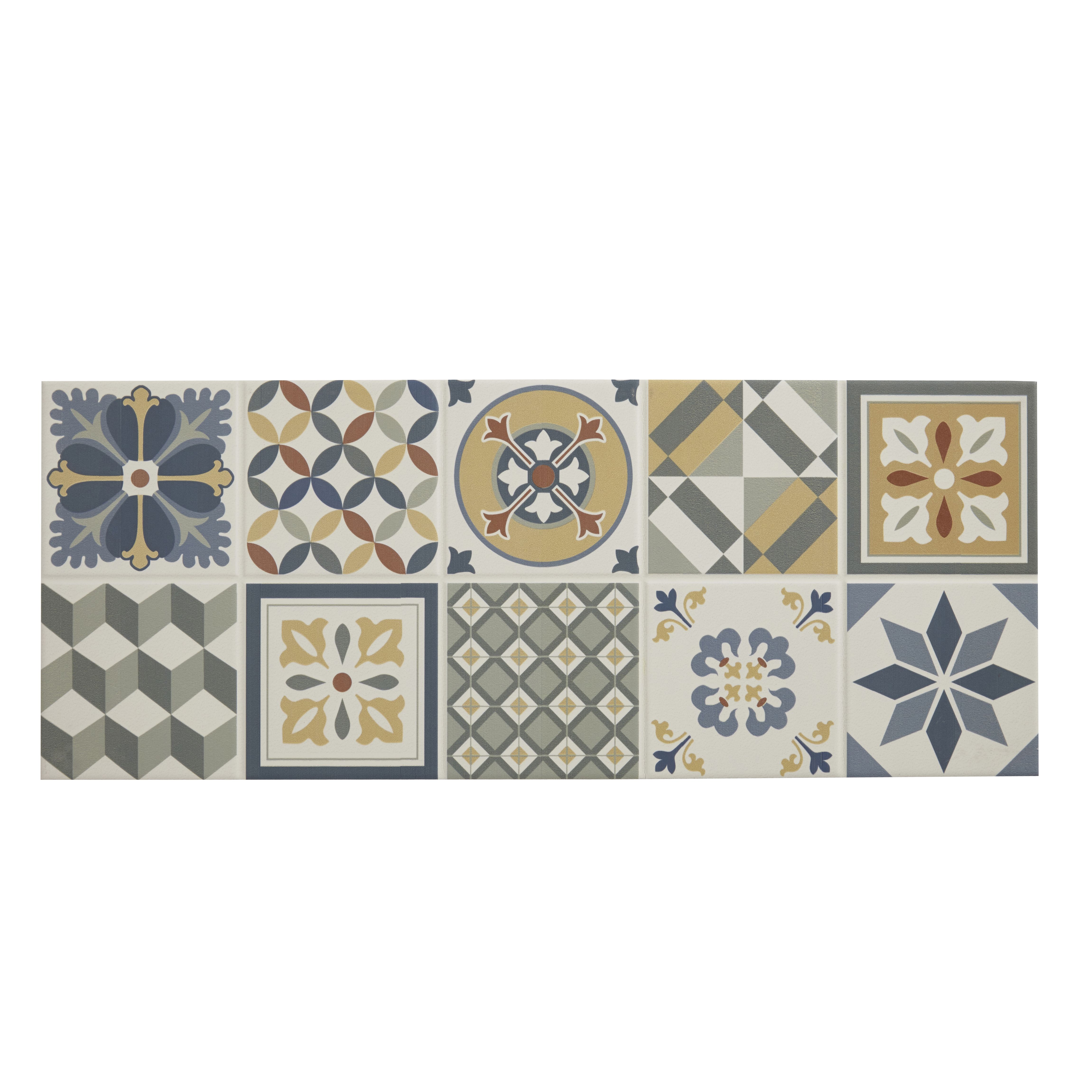 Konkrete Multicolour Ceramic Wall tile, 1, Sample