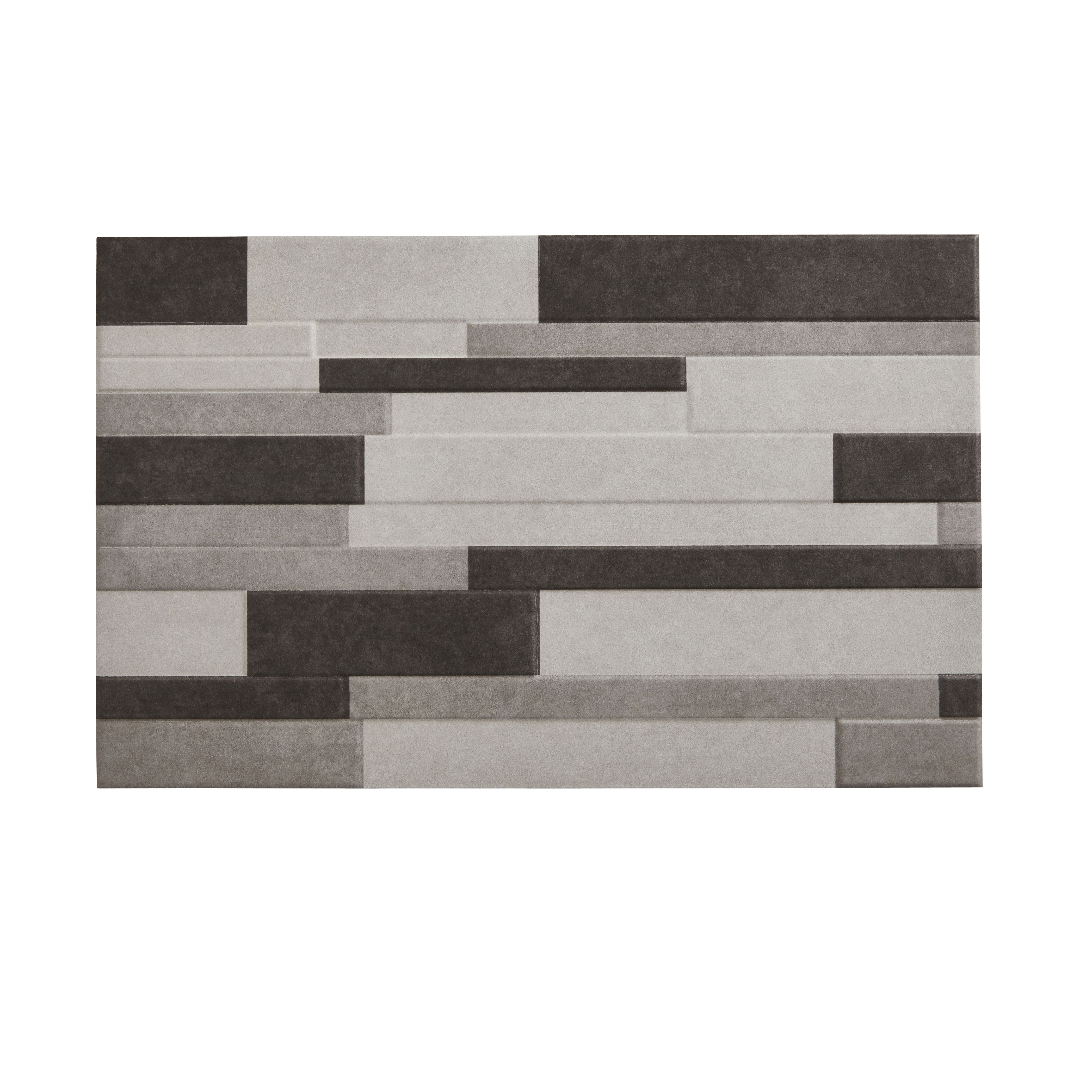 Cimenti Grey Linear Ceramic Wall tile, 1, Sample