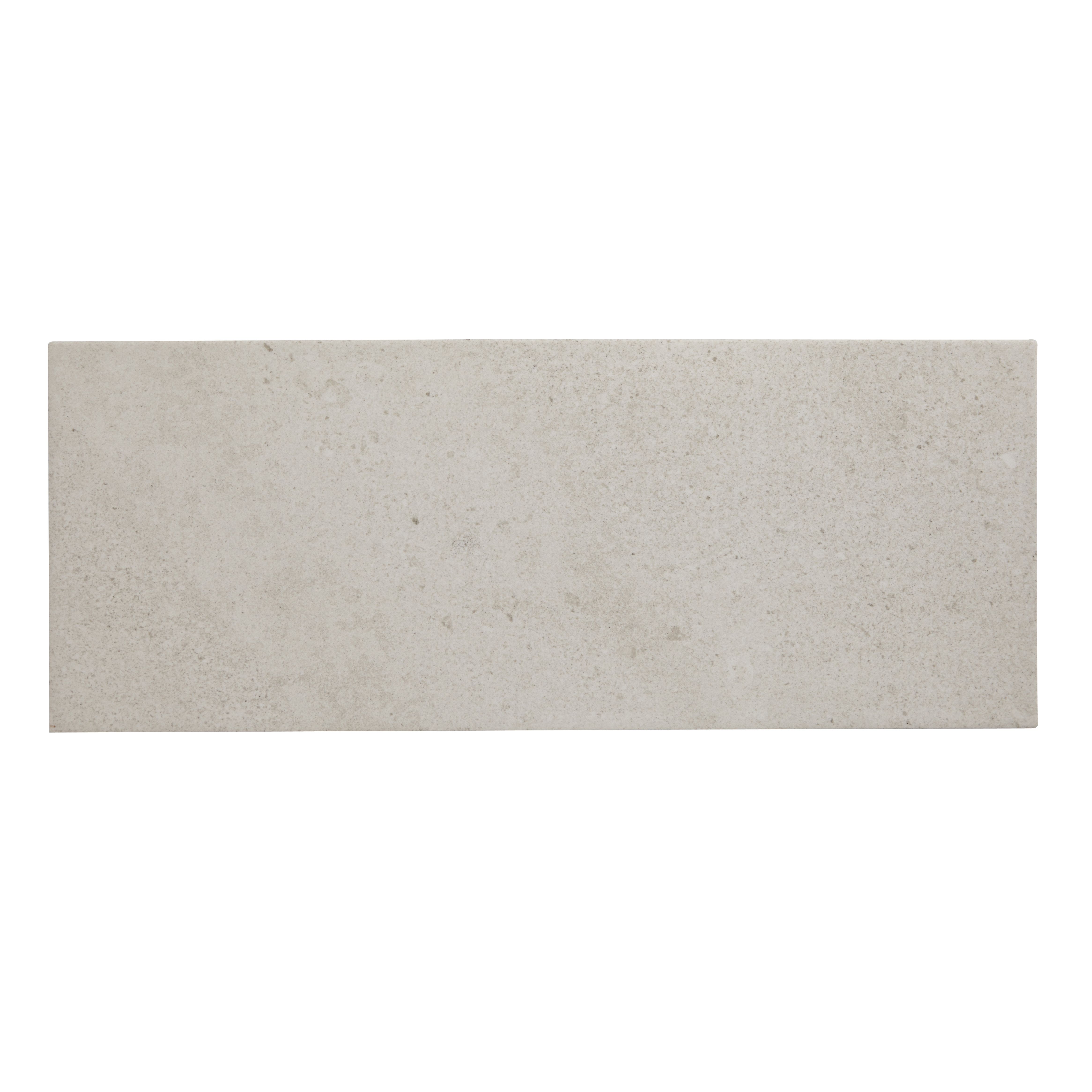 Milestone Ivory Plain Ceramic Wall tile, 1, Sample
