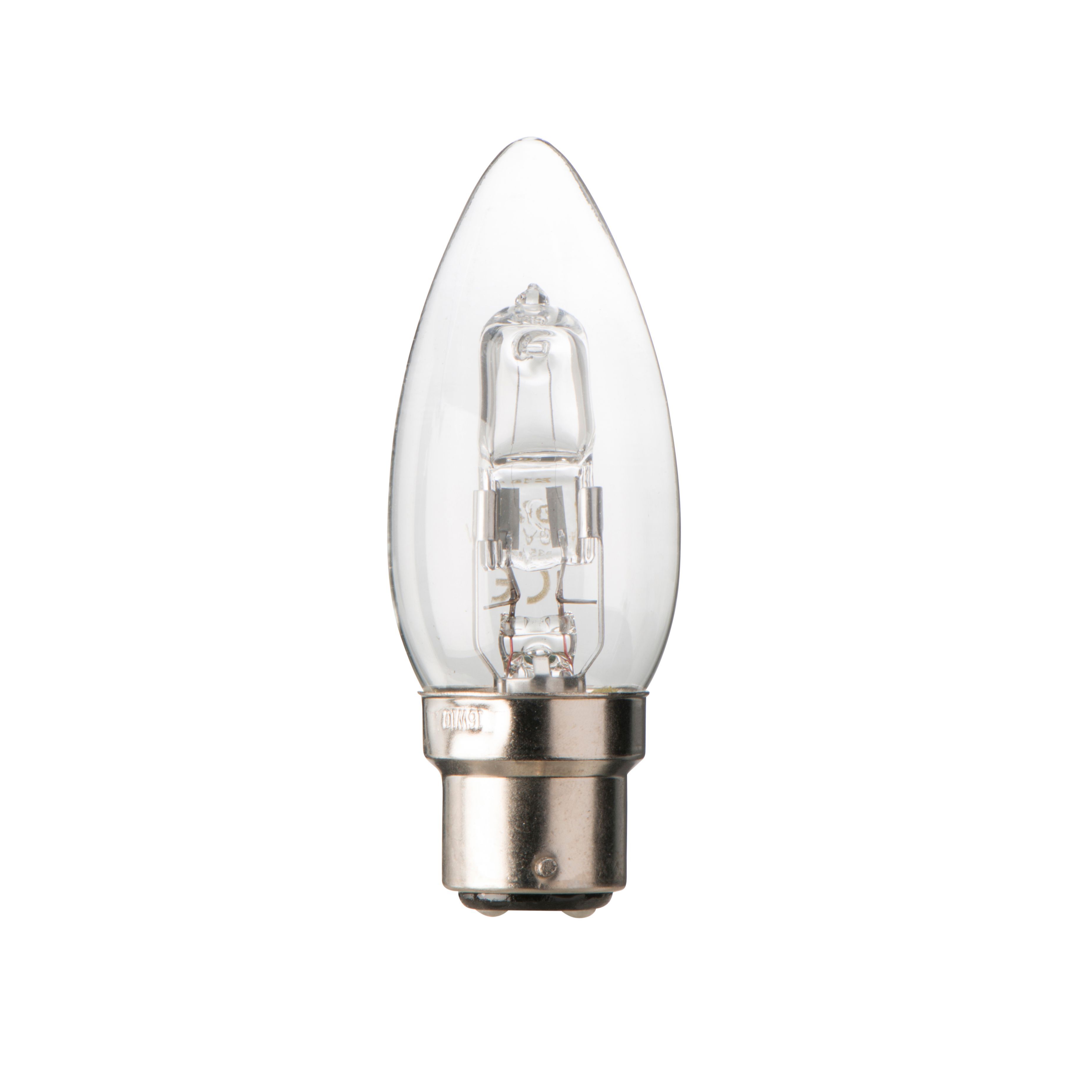 Diall B22 30W Candle Halogen Dimmable Light bulb, Pack of 3