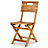 Blooma Denia Wooden Brown Foldable Chair