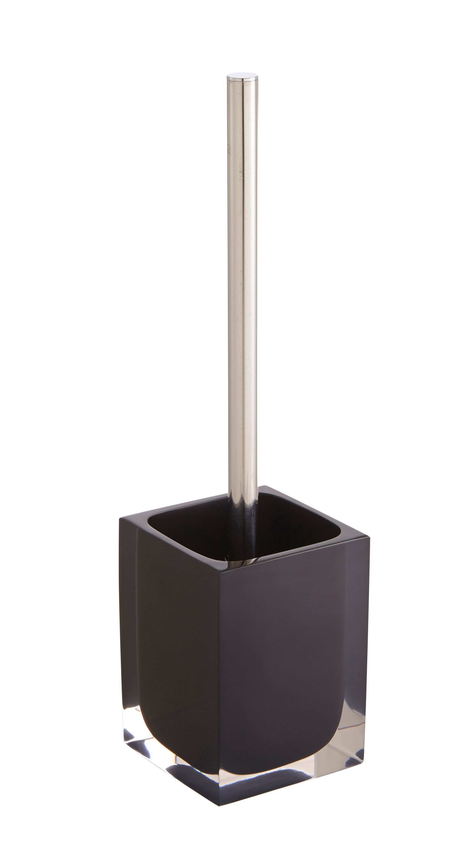 Cooke & Lewis Capraia Black Toilet brush & holder