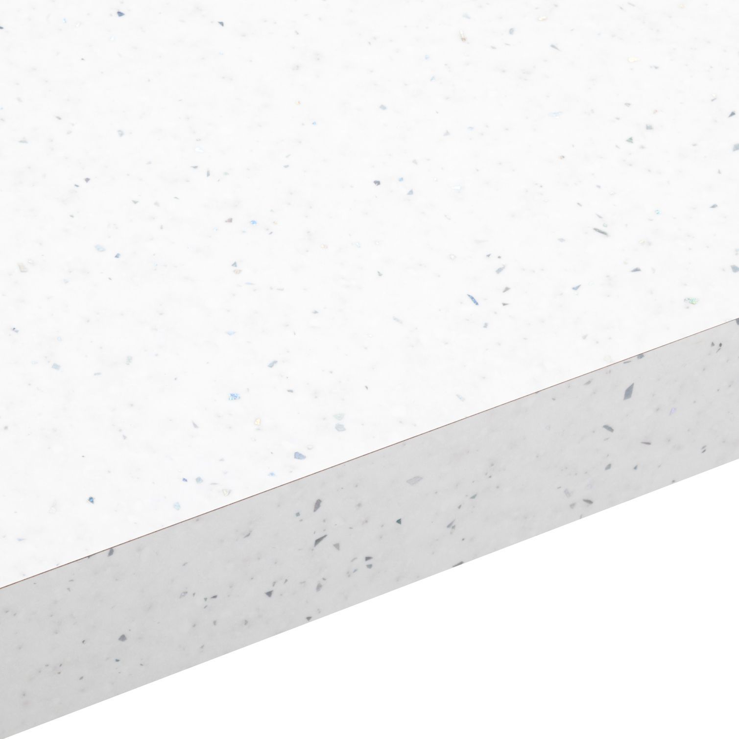 38mm Astral Gloss White Laminate Square edge Kitchen Breakfast bar Worktop, (L)2000mm DIY at B&Q