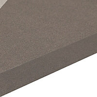 38mm Aura Gloss Black Granite effect Laminate Square edge Kitchen Worktop, (L)2000mm