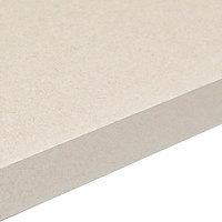 38mm Aura Gloss White Granite effect Laminate Square edge Kitchen Worktop, (L)2000mm