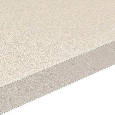 38mm Aura Gloss White Granite effect Laminate Square edge Kitchen Worktop, (L)2000mm
