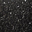 38mm Ebony granite Gloss Black Stone effect Laminate Round edge Kitchen Worktop, (L)3000mm