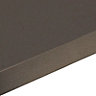 38mm Edurus Zinc argente black Laminate Square edge Kitchen Worktop, (L)3600mm