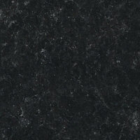 38mm Lima Matt Black Granite effect Laminate Square edge Kitchen Left-hand curved Worktop, (L)1800mm