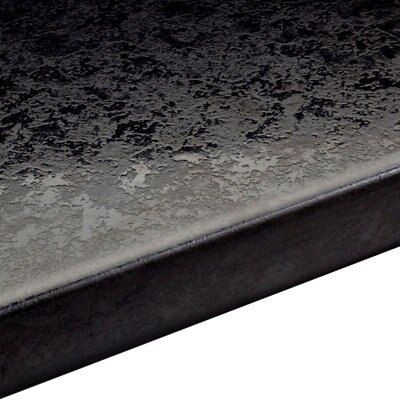 38mm Lunar Night Black Granite Effect Laminate Round Edge Kitchen ...