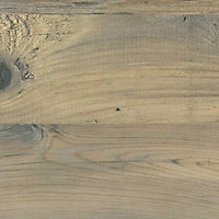 38mm Mississippi pine Wood effect Laminate Square edge Kitchen Right-hand curved Worktop, (L)1800mm