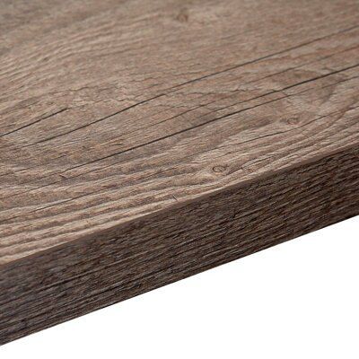 38mm Mountain timber Black Wood effect Laminate Square edge Kitchen Worktop, (L)3000mm