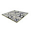 3D spiro Black & white Matt Patterned Marble Mosaic tile, (L)300mm (W)300mm