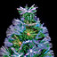3ft Colour changing potted Pre-lit Fibre optic christmas tree