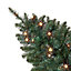 3ft Full Green Wall mounted Pre-lit Artificial Christmas tree