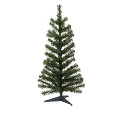 3ft Orelle Small green tree Green Wrapped Full Artificial Christmas tree