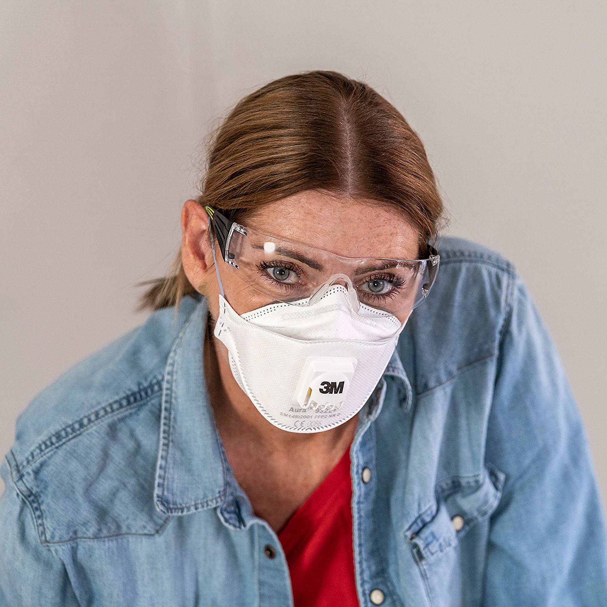 3M Aura P2 Valved Disposable dust mask 9322+, Pack of 2