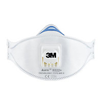 3M Aura P2 Valved Disposable dust mask 9322+, Pack of 2
