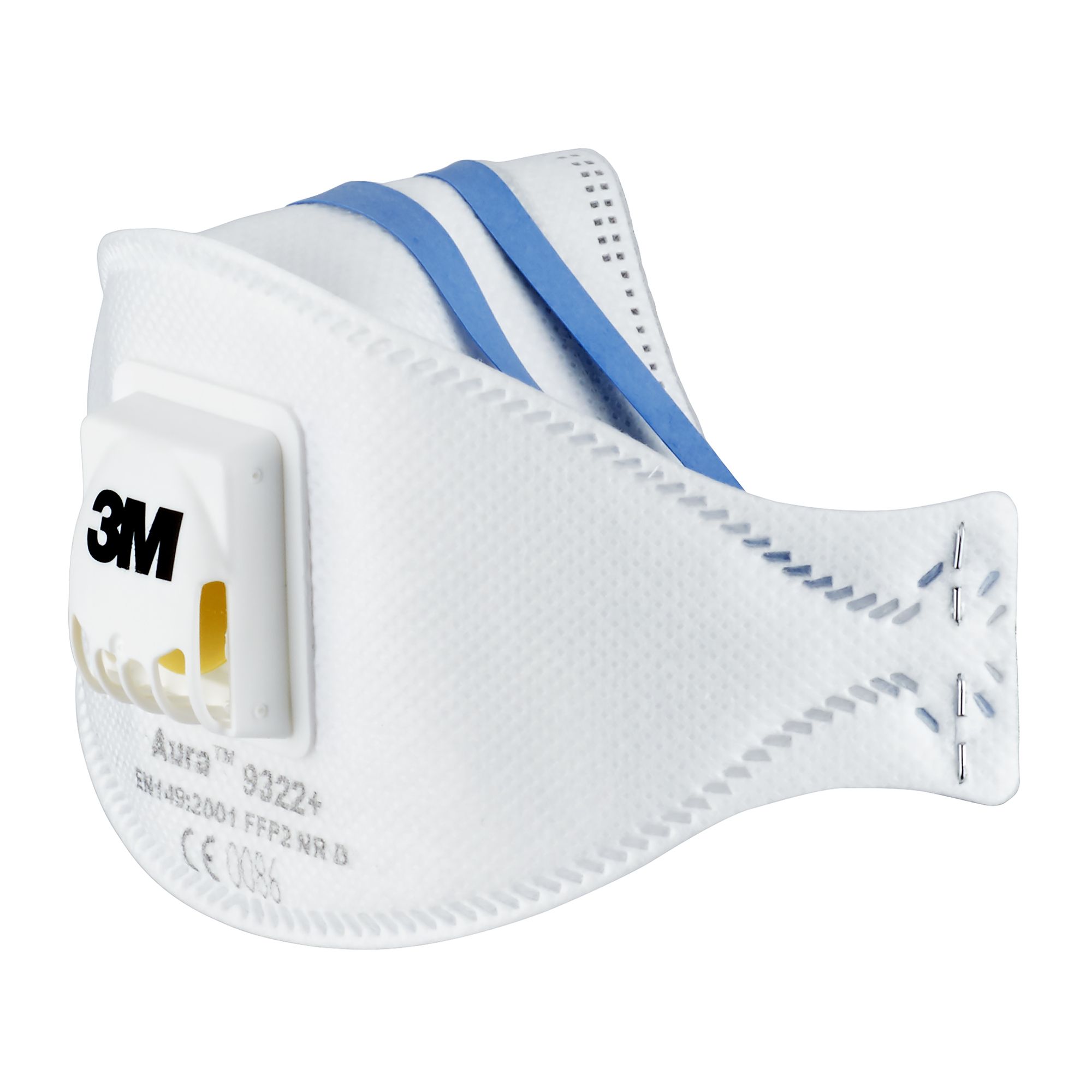3M Aura P2 Valved Disposable dust mask 9322+, Pack of 2