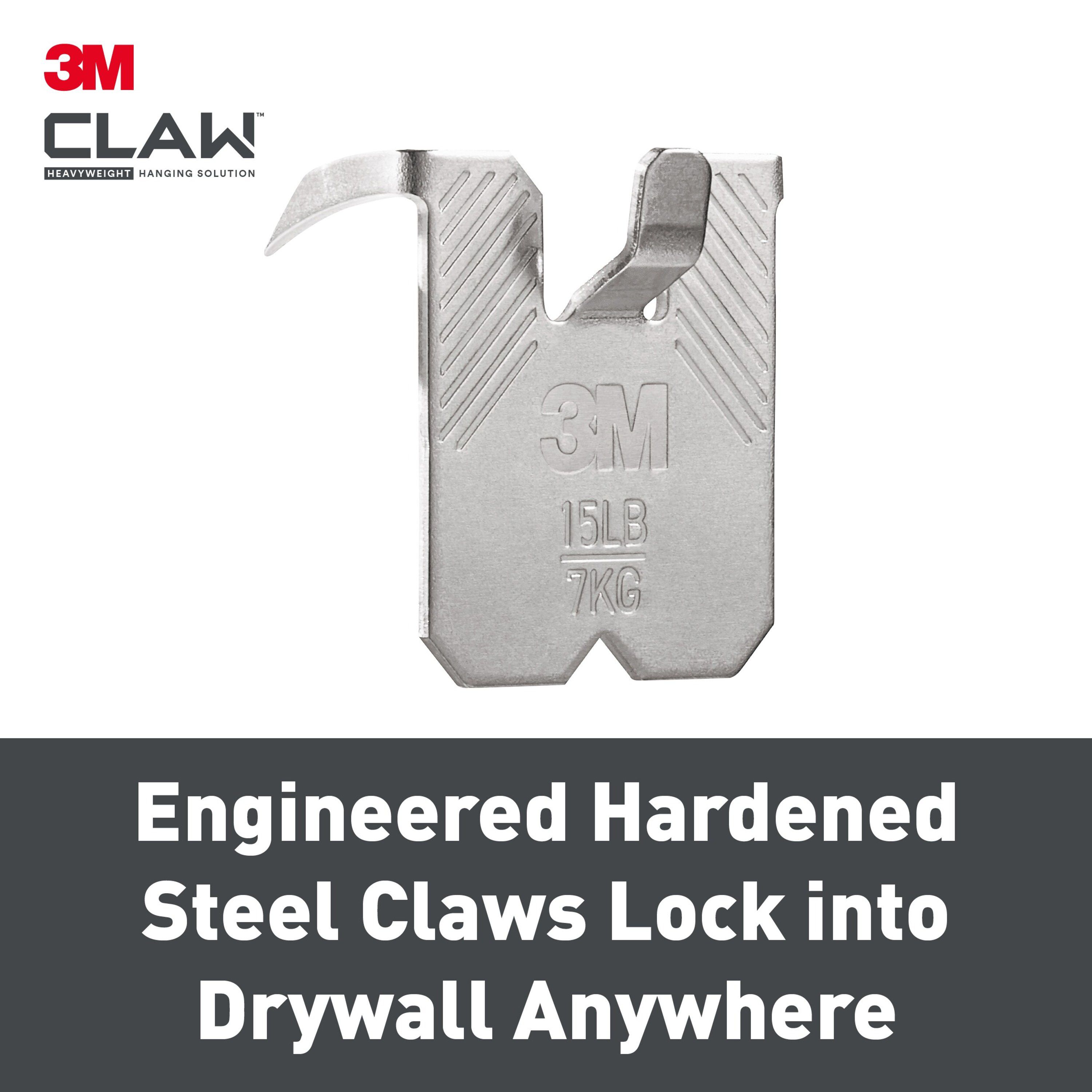 3M Claw Drywall Picture hanger (H)23mm (W)23mm - 5