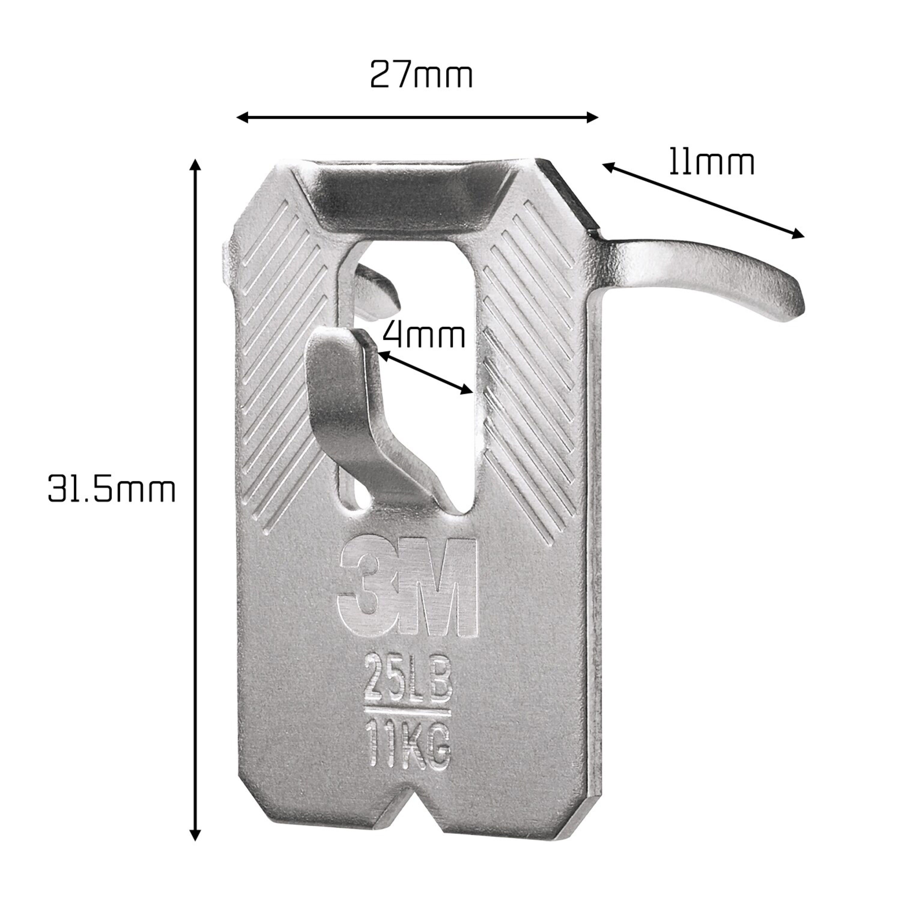3M Claw Drywall Picture hanger (H)31.5mm (W)27mm - 10