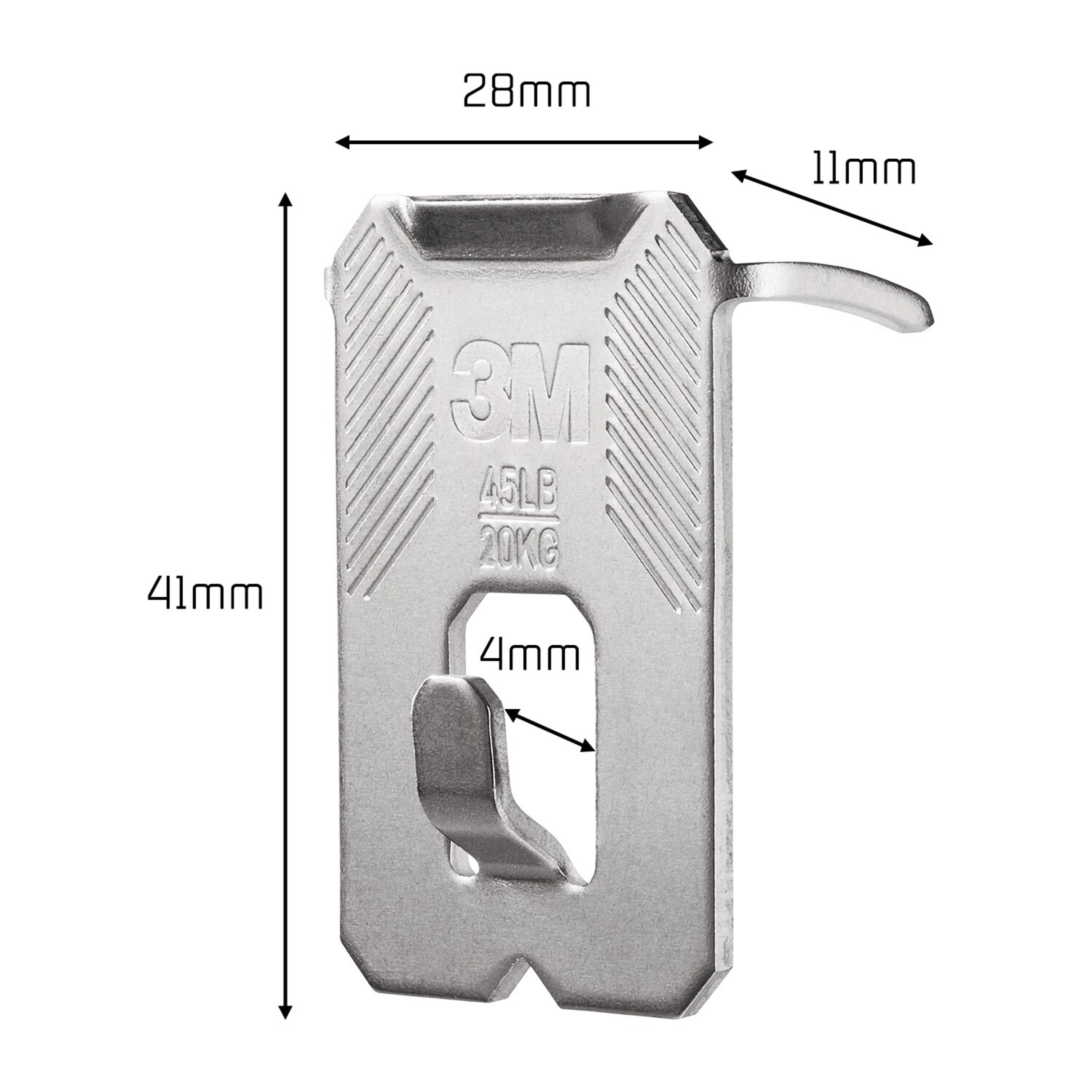 3M Claw Drywall Picture hanger (H)41mm (W)28mm - 10