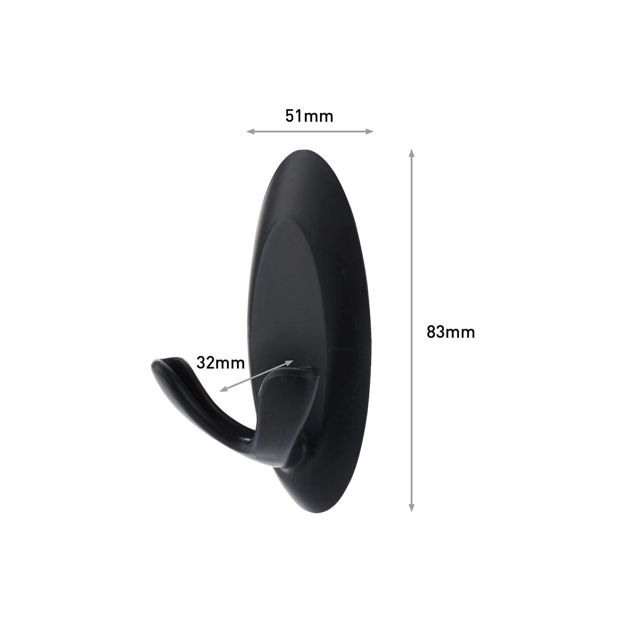 3M Command Black Double Hook (Holds)1.3kg