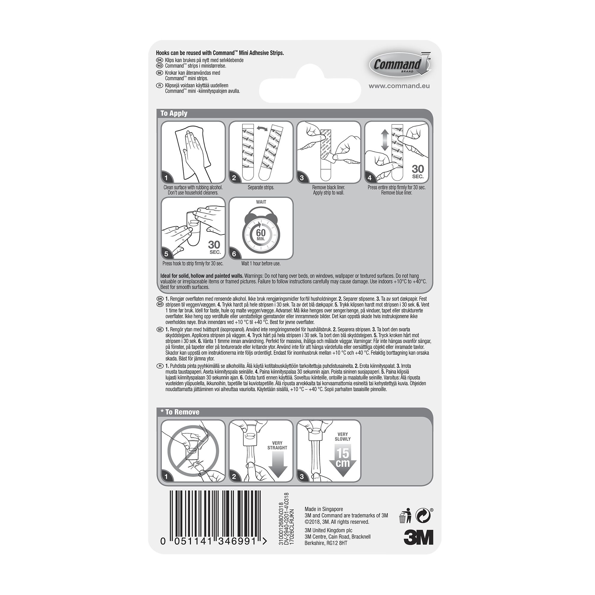 3M Command Decorating Clear Clip - 8