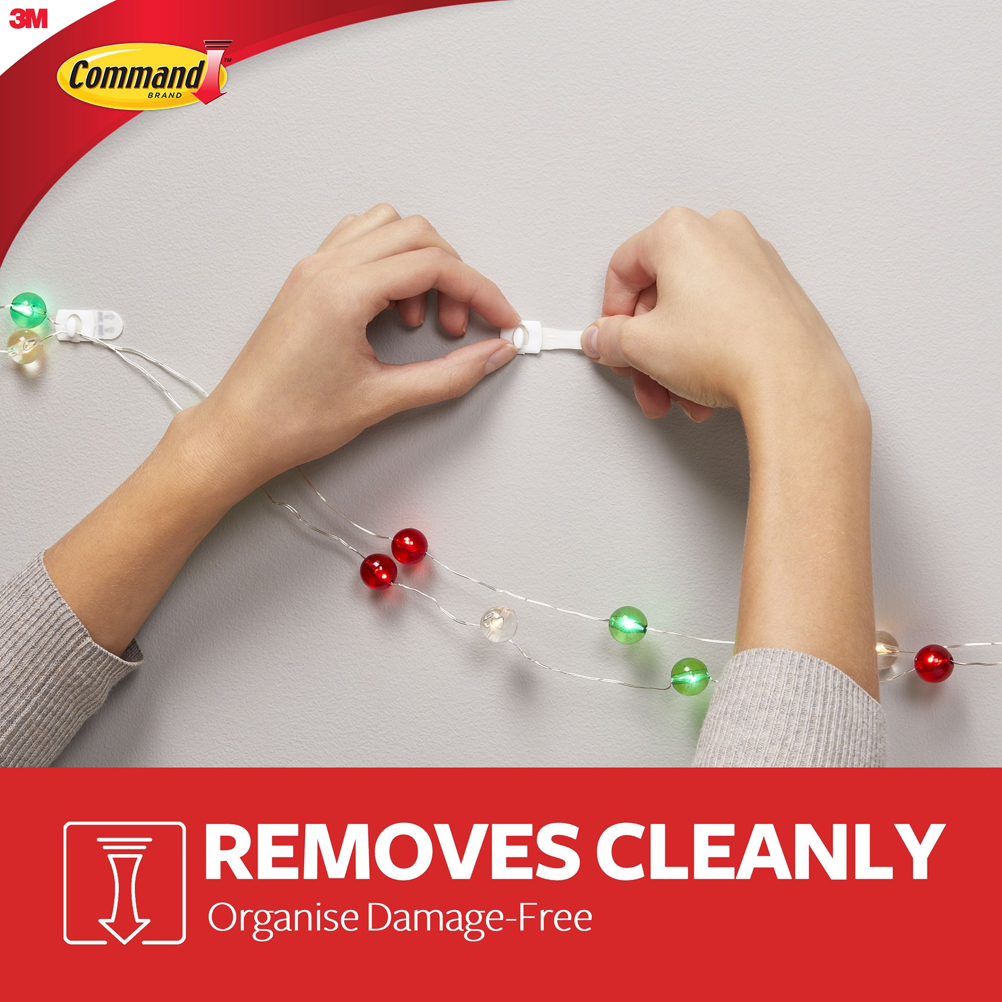3M Command Decorating White Adhesive clip - 10
