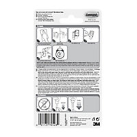 3M Command Decorating White Adhesive clip, Pack of 20