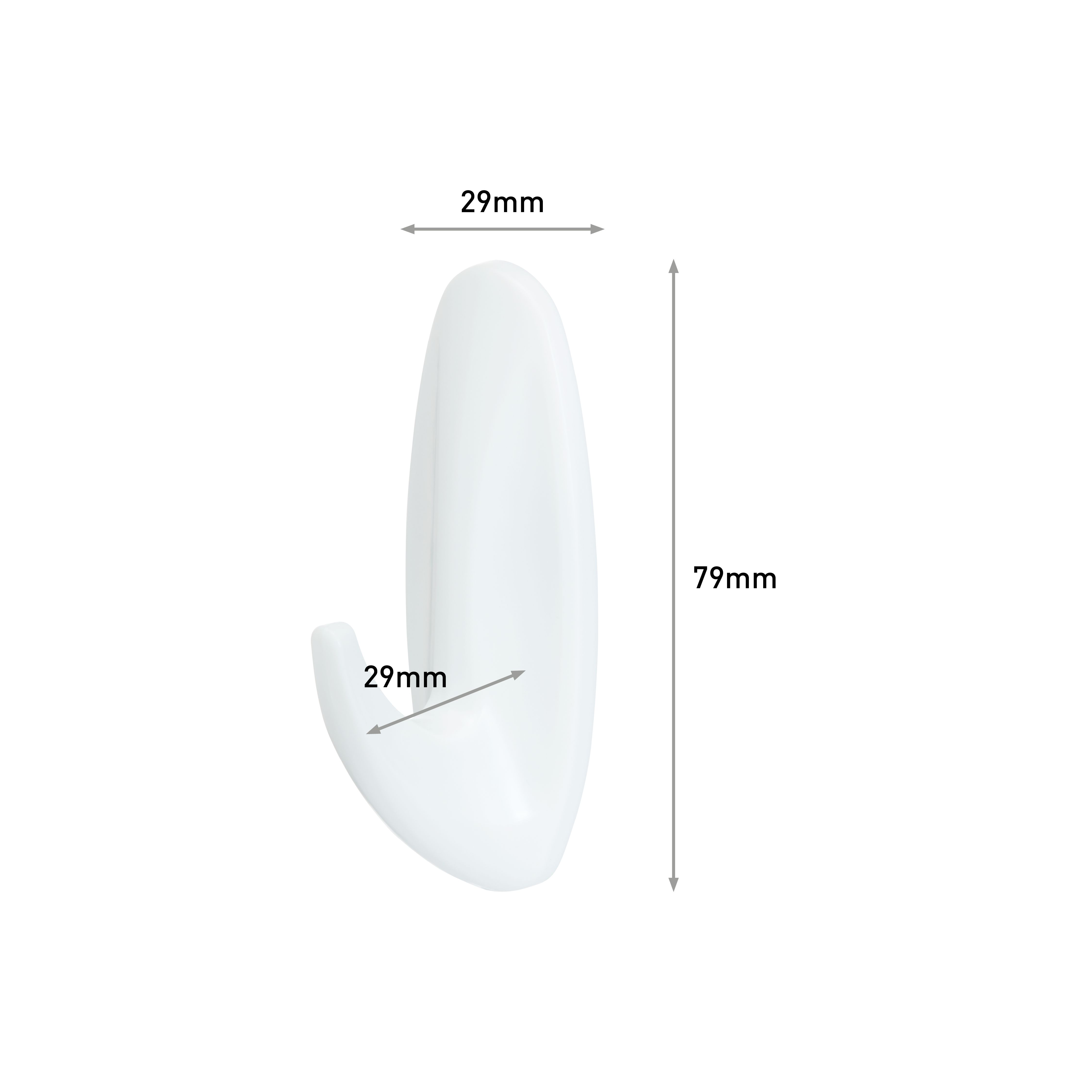 3M Command Designer Medium White Hook (Holds)1.3kg - 7