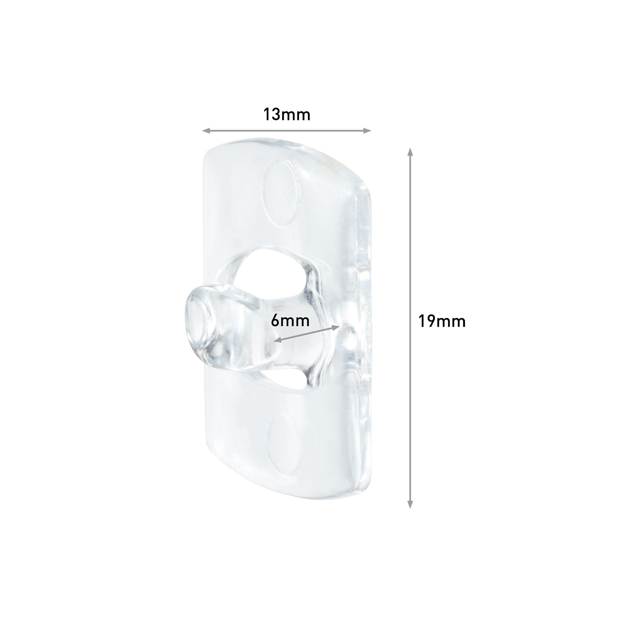 3M Command External Decorating Clear & white Adhesive clip - 6