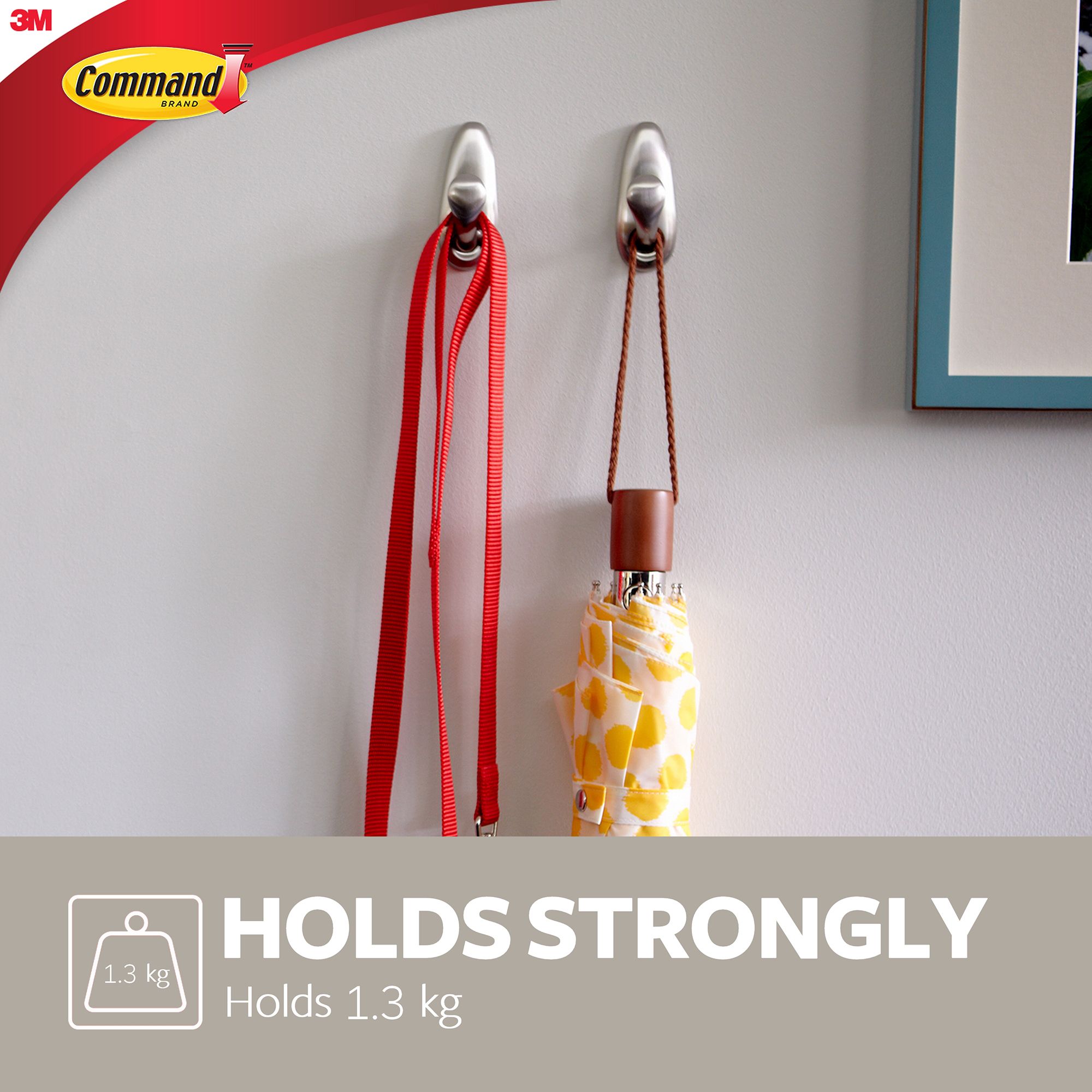 3M Command Nickel effect Medium Hook - 10