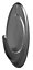 3M Command Grey Graphite effect Plastic Hook, Pack of 2