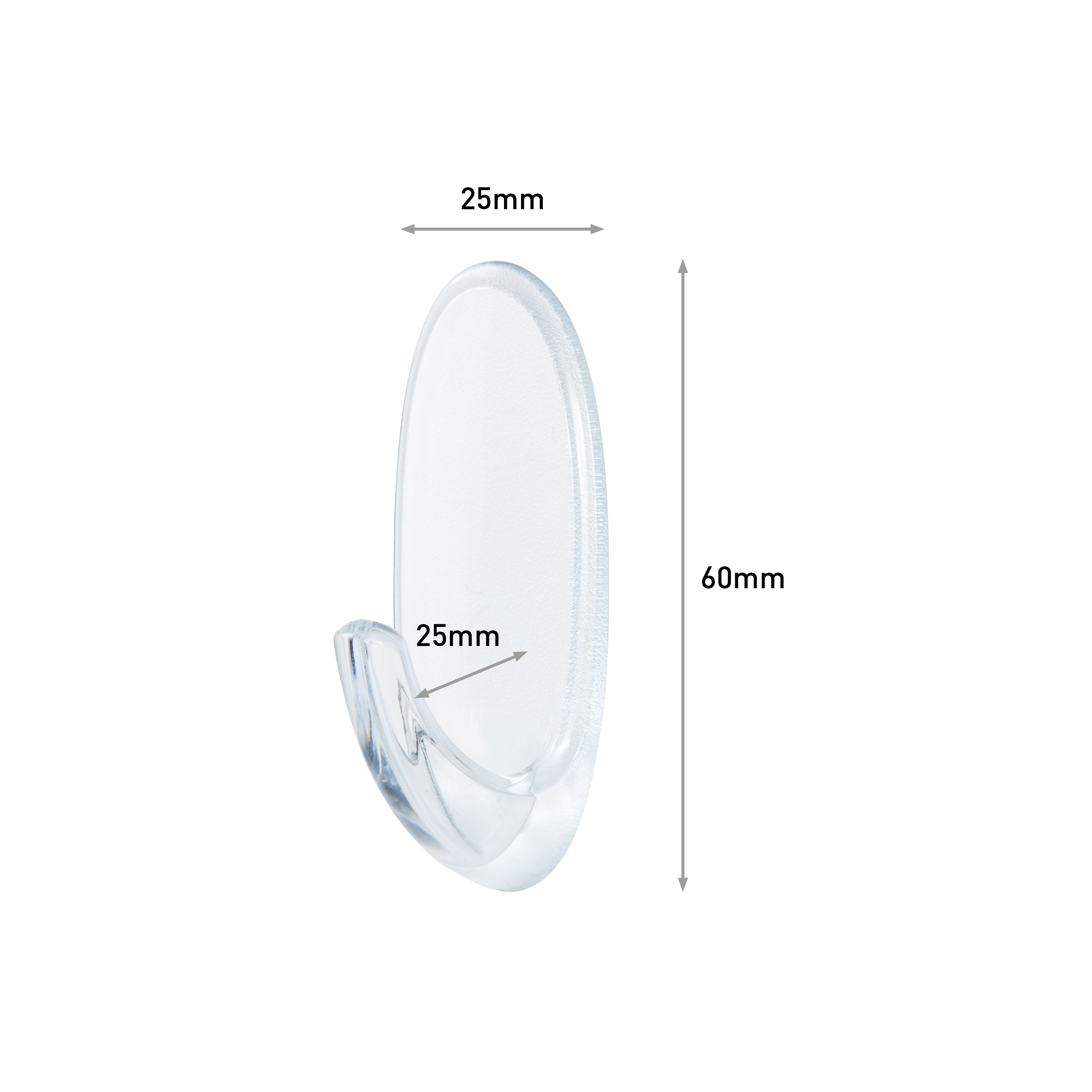 3M Command Medium Clear Hook (Holds)0.9kg - 7